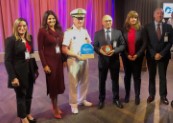 Maiden call of Sky Princess in the Port of Malaga. The ultimate luxury ship of Princess Cruises